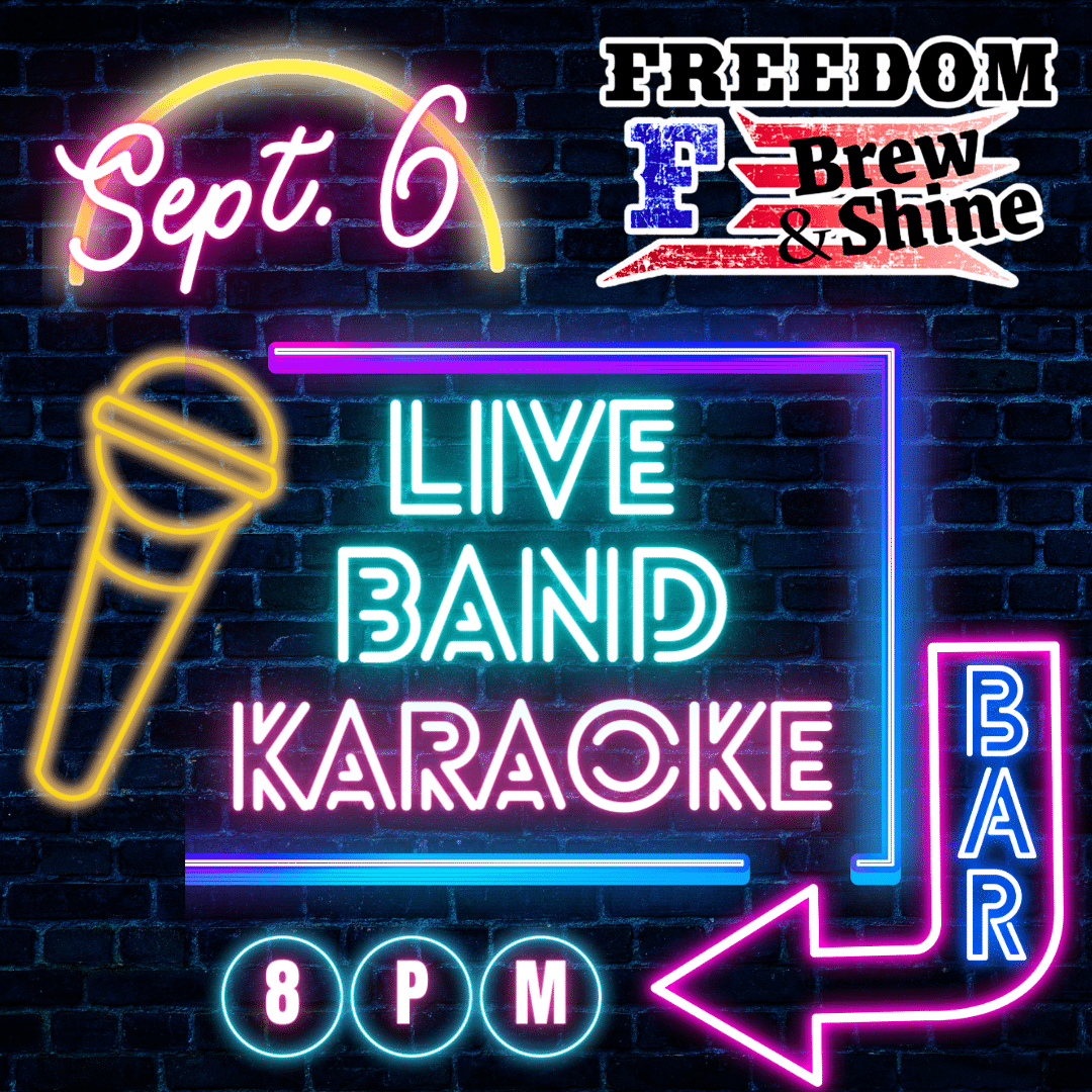 Live Band KARAOKE: Friday Sept. 6th