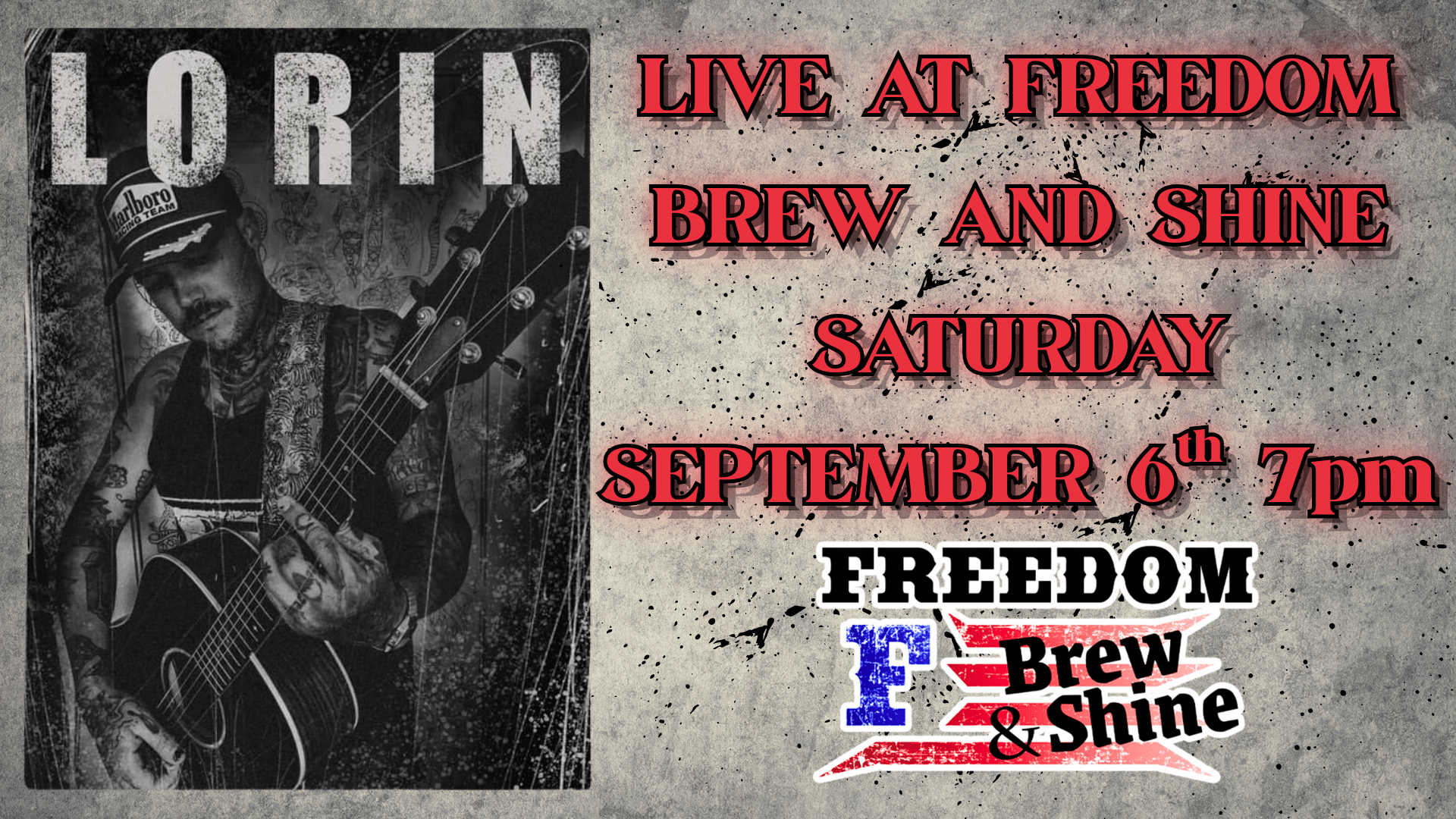 Lorin- Live Music at Freedom Brew and Shine